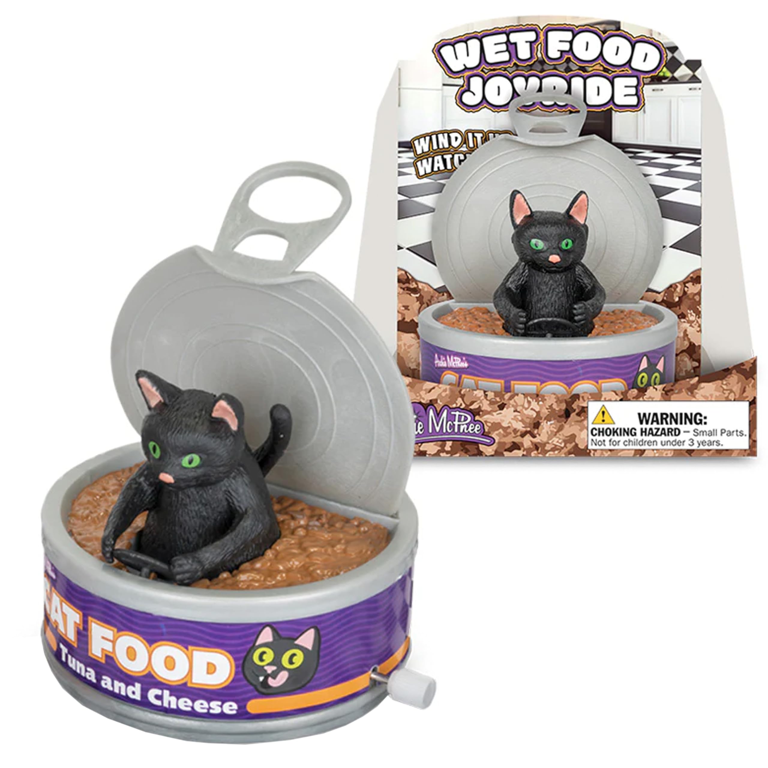 Amazon.com: Archie McPhee Wet Food Joyride Wind-Up Cat Cans